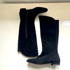 Stuart Weitzman Boots Suede Over The Knee Black Size 6